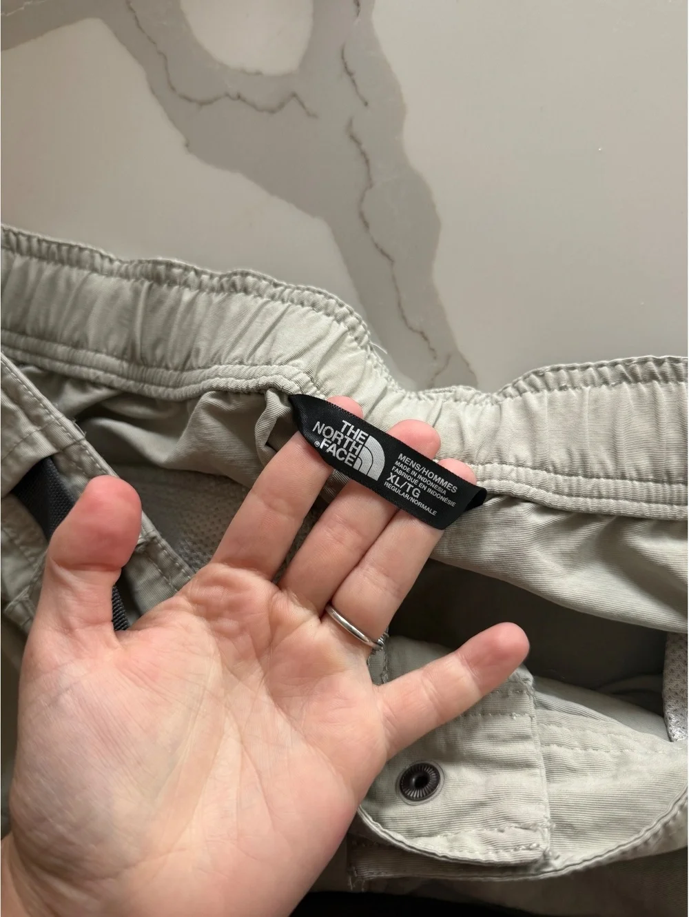The North Face Paramount Trail Shorts Granite Bluff Belted Logo 9